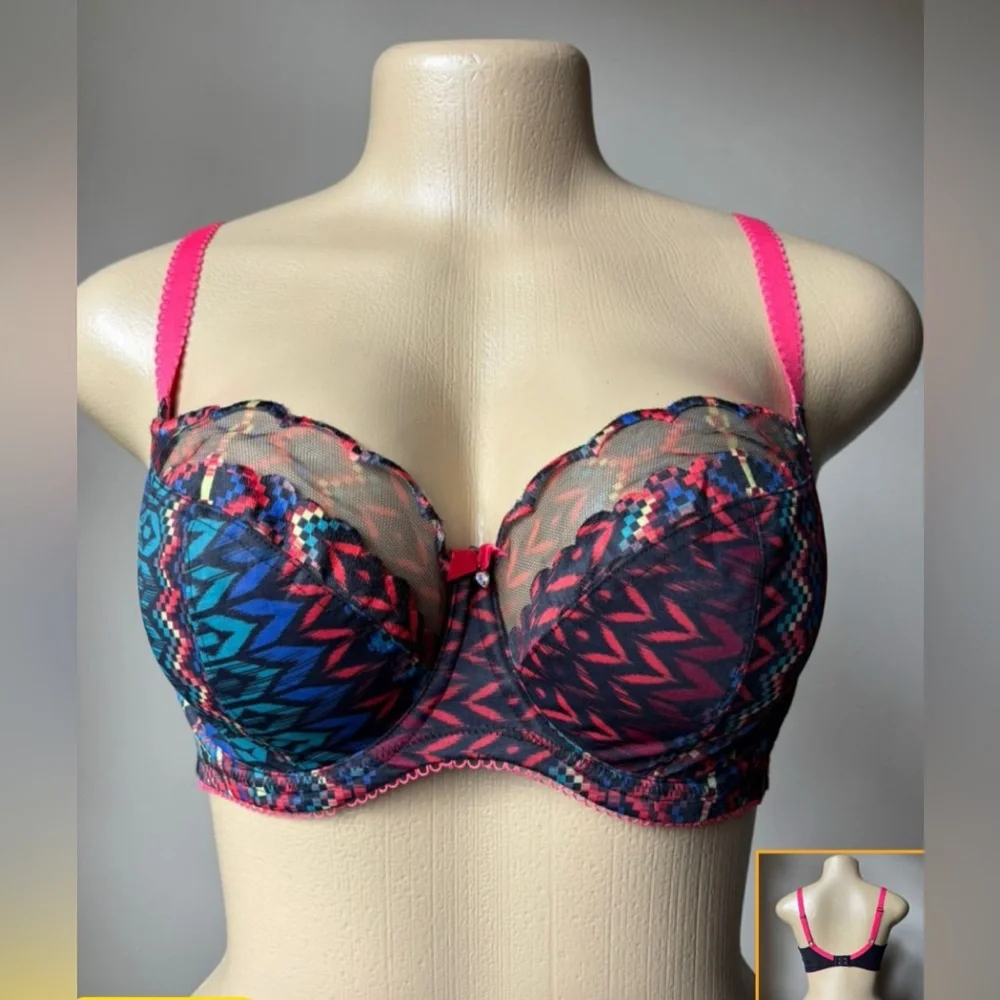 Cleo Multicolor Patterned Bra - Picture 1 of 7
